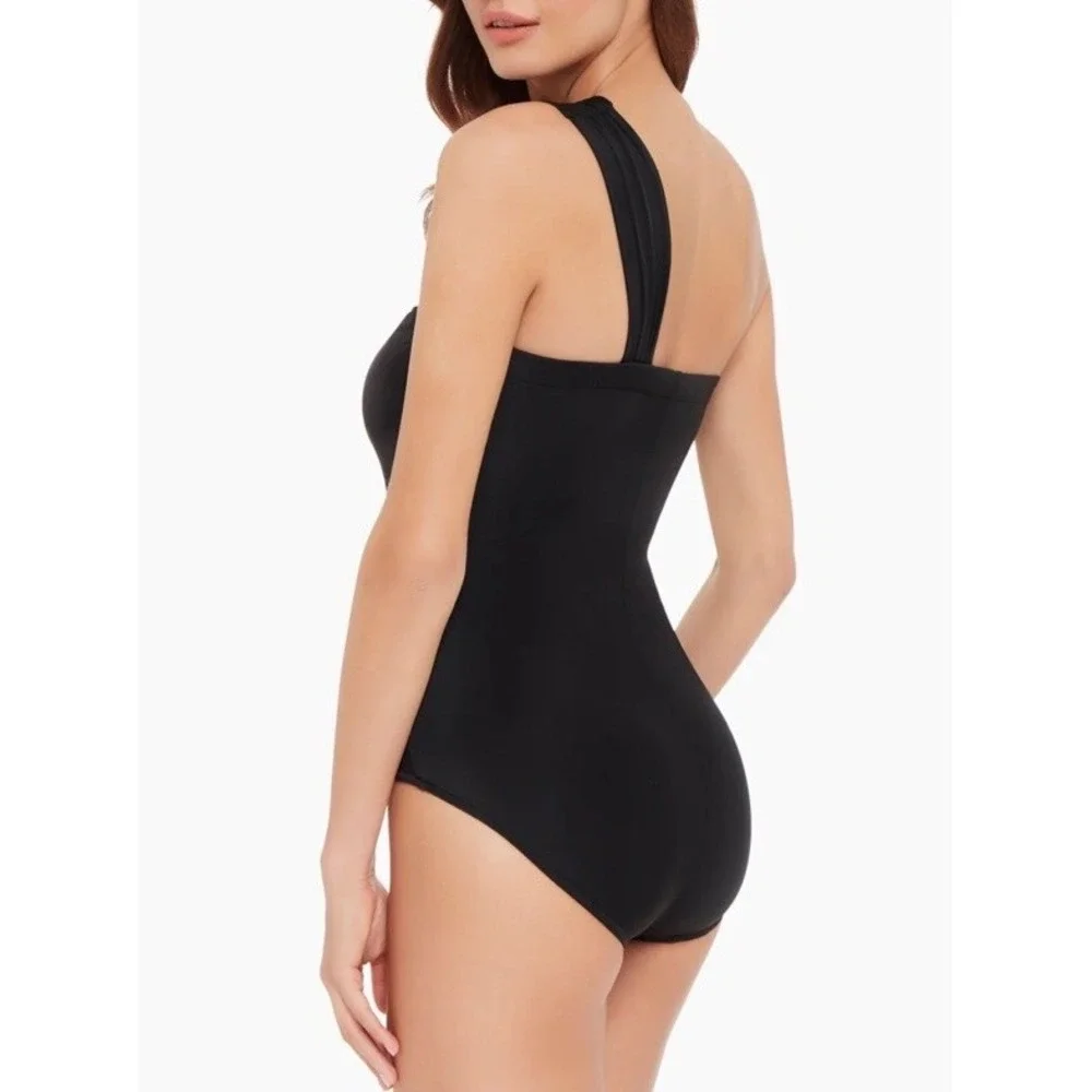 Magicsuit BLACK Solid Goddess Underwire One-Piece Swimsuit, US 16‎